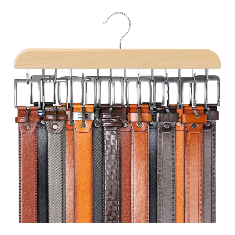 Light Color Wood Belt Hanger Brand New 42 Belt Holder Closet
